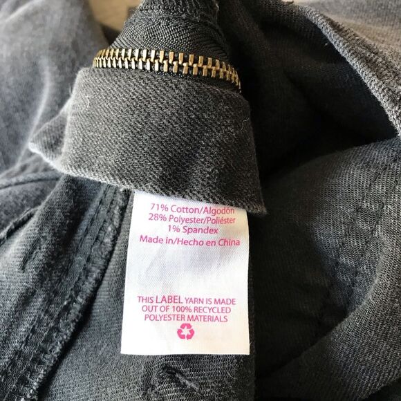 No Boundaries Womens Denim Stretch Charcoal Black Overalls Size XXXL / 3XG (21) - Picture 11 of 13